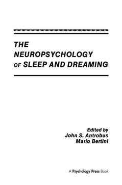 portada The Neuropsychology of Sleep and Dreaming (in English)