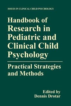 portada handbook of research in pediatric and clinical child psychology: practical strategies and methods