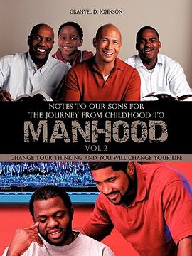 portada notes to our sons for the journey from childhood to manhood volume 2 (en Inglés)