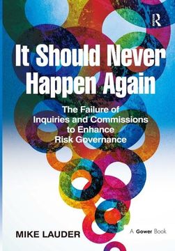 portada It Should Never Happen Again: The Failure of Inquiries and Commissions to Enhance Risk Governance (en Inglés)