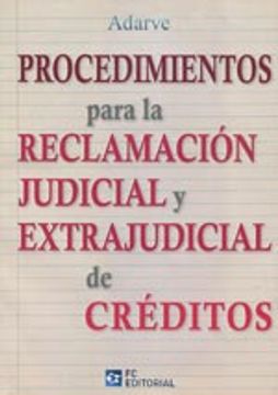portada PROCEDIMIENTOS RECLAMACIÓN JUDICIAL Y EXTRAJUDICIAL CREDITOS