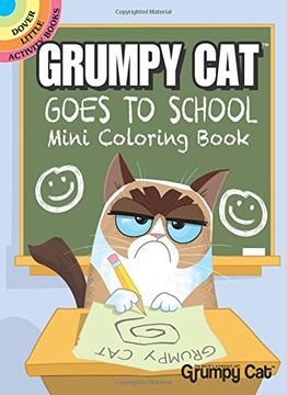 portada Grumpy Cat Goes to School Mini Coloring Book (Dover Little Activity Books)
