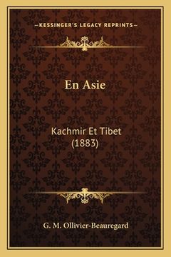 portada En Asie: Kachmir Et Tibet (1883) (in French)
