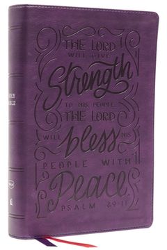 portada Nkjv, Giant Print Center-Column Reference Bible, Verse art Cover Collection, Leathersoft, Purple, Thumb Indexed, red Letter, Comfort Print: Holy Bible, new King James Version (en Inglés)