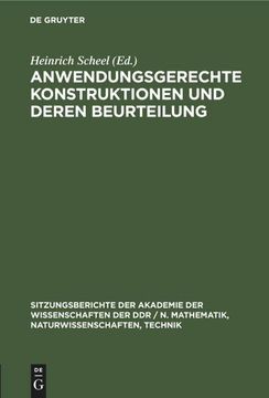 portada Anwendungsgerechte Konstruktionen und Deren Beurteilung (in German)