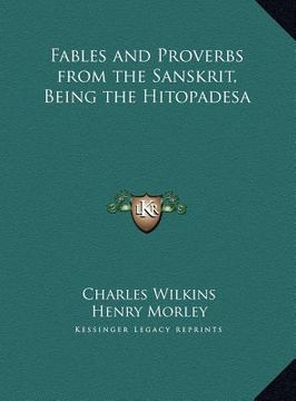 portada fables and proverbs from the sanskrit, being the hitopadesa