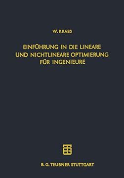 portada Einführung in die Lineare und Nichtlineare Optimierung für Ingenieure (en Alemán)
