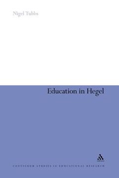 portada education in hegel (en Inglés)