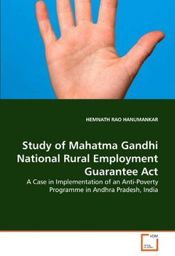 portada study of mahatma gandhi national rural employment guarantee act (en Inglés)