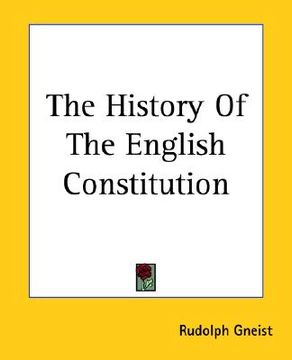 portada the history of the english constitution (en Inglés)