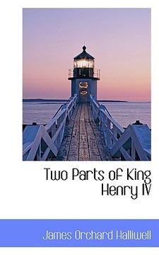 portada two parts of king henry iv (en Inglés)
