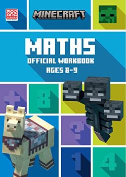portada Minecraft Maths Ages 8-9: Official Workbook (Minecraft Education) (en Inglés)