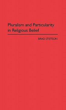 portada pluralism and particularity in religious belief (in English)