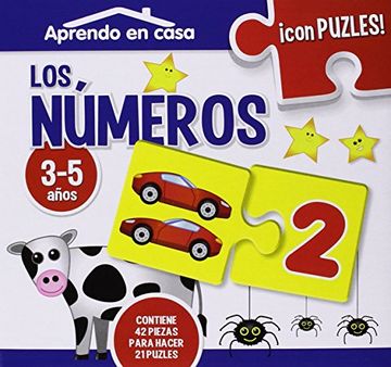 portada Aprendo en Casa los Números Puzles Educativos (3-5 Años) (in Spanish)