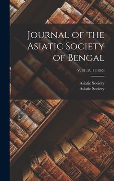 portada Journal of the Asiatic Society of Bengal; v. 34, pt. 1 (1865)