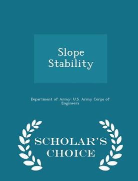 portada Slope Stability - Scholar's Choice Edition (en Inglés)