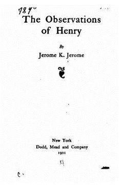 portada The observations of Henry (en Inglés)