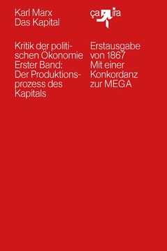 portada Das Kapital (1867): Kritik der Politischen Ökonomie. Erster Band: Der Produktionsprozess des Kapitals. Erstausgabe von 1867 (en Alemán)