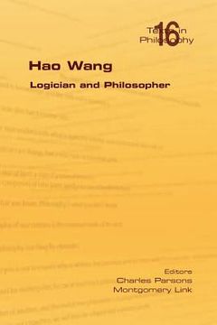 portada hao wang. logician and philosopher