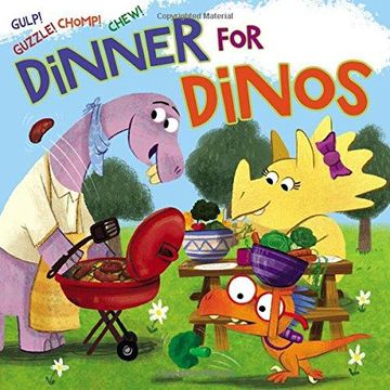 portada Dinner for Dinos: Gulp, Guzzle, Chomp, Chew (en Inglés)