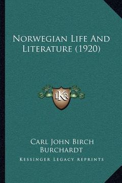 portada norwegian life and literature (1920)