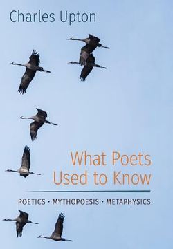 portada What Poets Used to Know: Poetics - Mythopoesis - Metaphysics (in English)