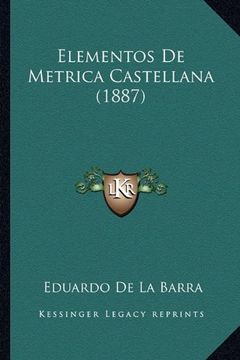 portada Elementos de Metrica Castellana (1887) (in Spanish)