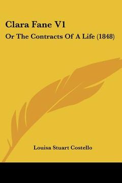 portada clara fane v1: or the contracts of a life (1848) (en Inglés)