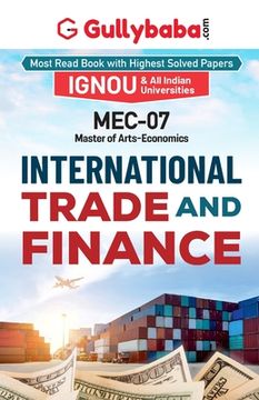 portada MEC-007 International Trade and Finance (en Inglés)