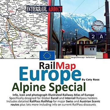 portada Rail Map Europe - Alpine Special: Specifically designed for Global Interrail and Eurail RailPass holders (in English)