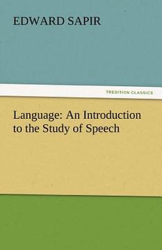 portada language: an introduction to the study of speech (en Inglés)