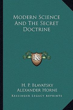 portada modern science and the secret doctrine (en Inglés)