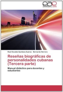 portada Reseñas biográficas de personalidades cubanas (Tercera parte): Manual didáctico para docentes y estudiantes