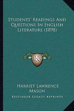 portada students' readings and questions in english literature (1898) (en Inglés)