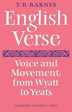 portada English Verse: Voice and Movement From Wyatt to Yeats (en Inglés)