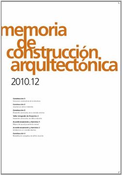 portada Memoria de construcción arquitectónica 2010.12 (Arquitectura)