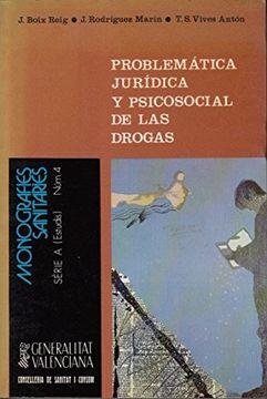 portada Problematica Juridica y Psicosocial de las Drogas (Estudio Psicosocial de la Ciudad de Alicante)
