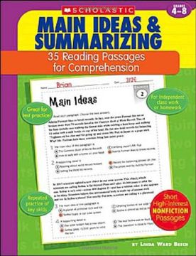 portada 35 Reading Passages for Comprehension: Main Ideas & Summarizing: 35 Reading Passages for Comprehension (in English)