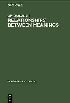 portada Relationships Between Meanings (in German)