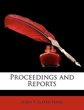 portada proceedings and reports (en Inglés)