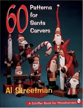 portada 60 Patterns for Santa Carvers (Schiffer Book for Woodcarvers) (en Inglés)