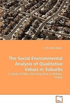 portada the social environmental analysis of qualitative values in suburbs (en Inglés)