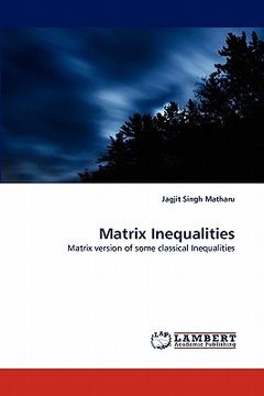 portada matrix inequalities (en Inglés)