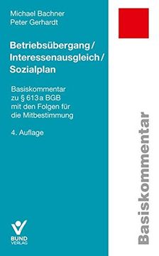 portada Betriebsübergang/Interessenausgleich/Sozialplan (en Alemán)