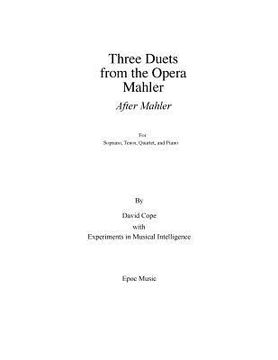 portada Three Duets from the Opera Mahler (en Inglés)
