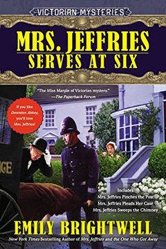 portada Mrs. Jeffries Serves at six (Victorian Mystery) 