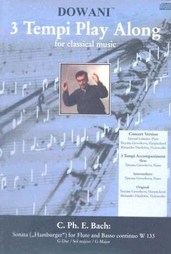 portada sonata ("hamburger") for flute and basso continuo w 133 in g major [with cd]