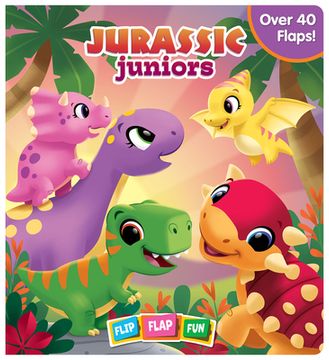 portada Jurassic Juniors Flip Flap Fun Book (en Inglés)