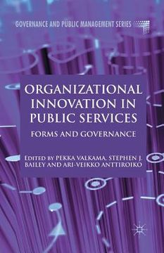 portada Organizational Innovation in Public Services: Forms and Governance (en Inglés)
