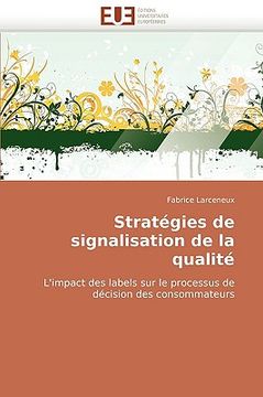 portada Stratégies de signalisation de la qualité (en Francés)